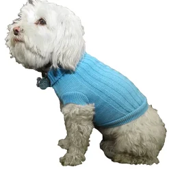The Pet Life Heavy Cotton Rib-Collared Pet Sweater
