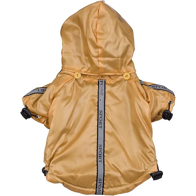 The Pet Life Reflecta-Sport Adjustable Reflective Weather-Proof Pet Rainbreaker Jacket