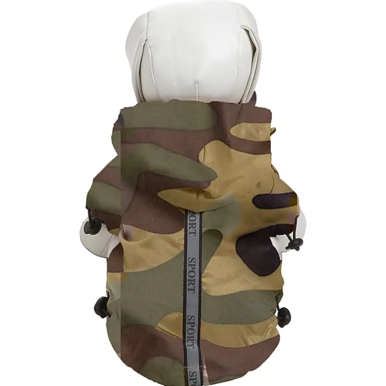 The Pet Life Reflecta-Sport Adjustable Reflective Weather-Proof Pet Rainbreaker Jacket