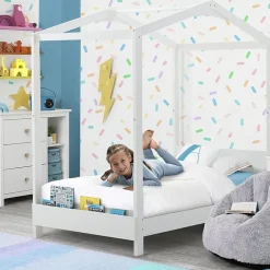 The Poppy House Kids Twin Canopy Bed