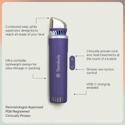 Theraface Depuffing Hot & Cold Therapy Skin Care Wand - Indigo