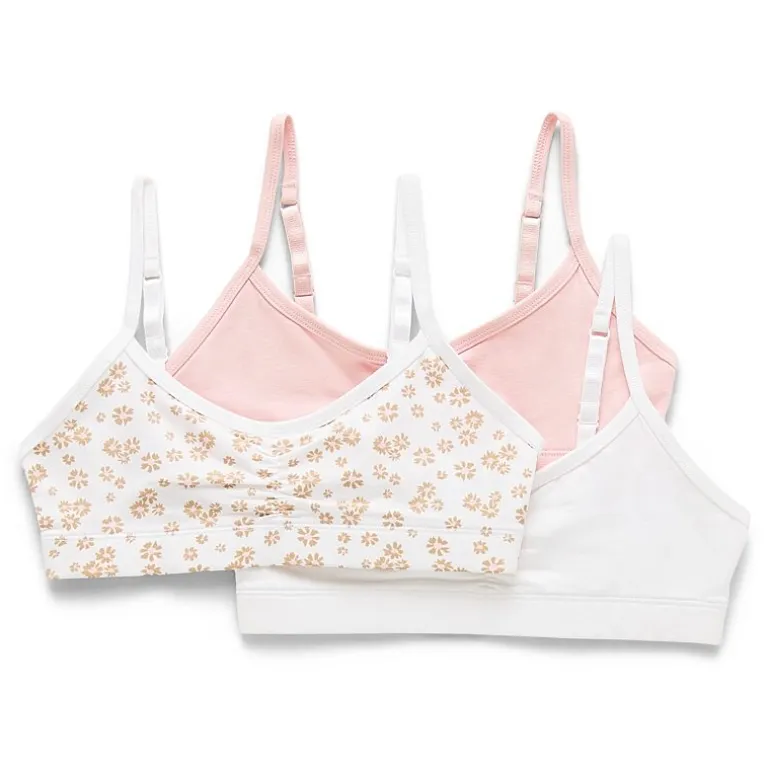 Thereabouts Big Kid Girls Medium Support 3-pc. Bralette 387532