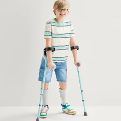 Thereabouts Cargo Little & Big Kid Boys Adaptive Easy-on + Easy-off Denim Short