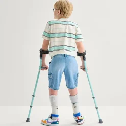 Thereabouts Cargo Little & Big Kid Boys Adaptive Easy-on + Easy-off Denim Short