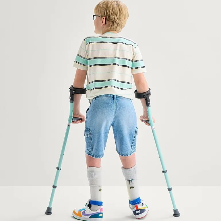 Thereabouts Cargo Little & Big Kid Boys Adaptive Easy-on + Easy-off Denim Short