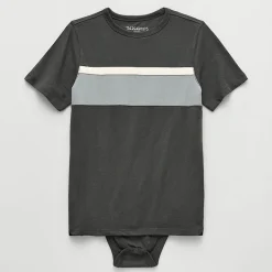 Thereabouts Little & Big Kid Boys Bodysuit Closure Easy-on + Easy-off Adaptive Crew Neck Short Sleeve Bodysuit