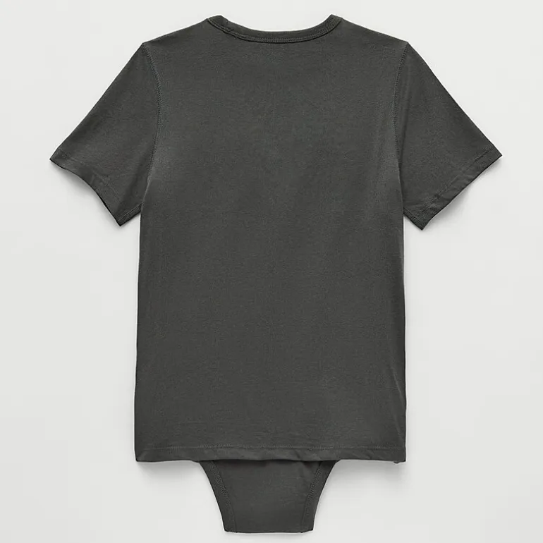 Thereabouts Little & Big Kid Boys Bodysuit Closure Easy-on + Easy-off Adaptive Crew Neck Short Sleeve Bodysuit