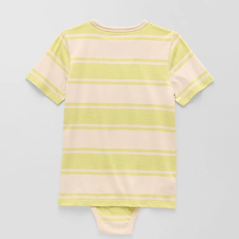 Thereabouts Little & Big Kid Boys Bodysuit Closure Easy-on + Easy-off Adaptive Crew Neck Short Sleeve Bodysuit