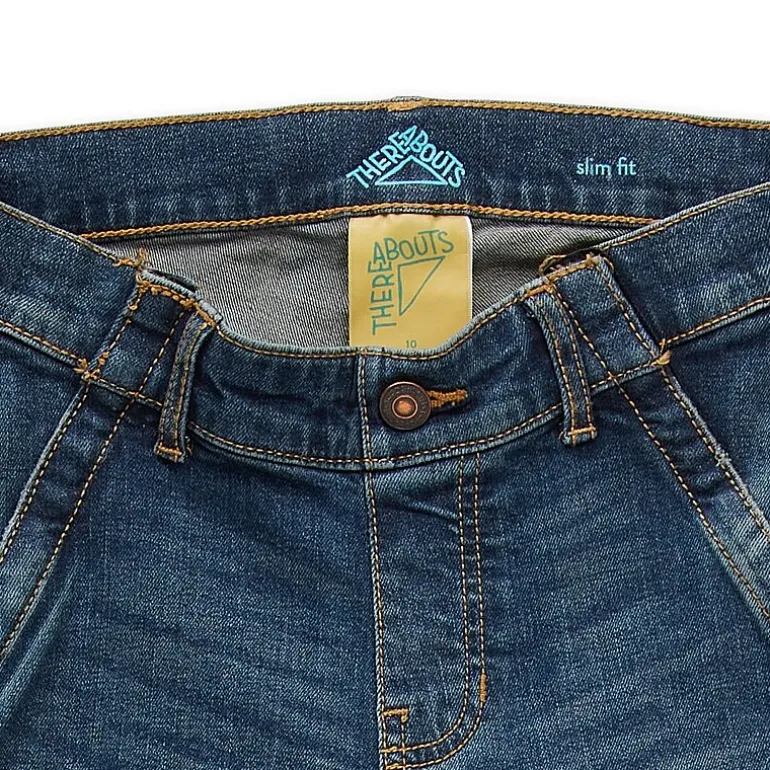 Thereabouts Little & Big Kid Boys Adaptive Adjustable Waist Stretch Fabric Seated Slim Fit Jean