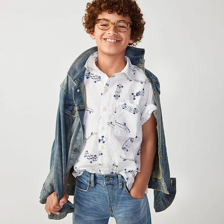 Thereabouts Little & Big Kid Boys Adjustable Waist Stretch Fabric Straight Leg Jean