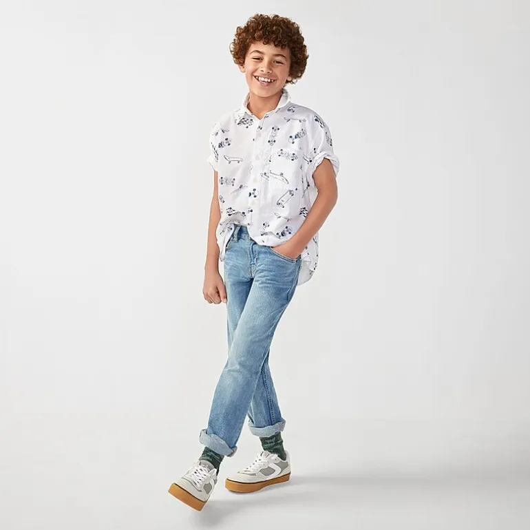 Thereabouts Little & Big Kid Boys Adjustable Waist Stretch Fabric Straight Leg Jean