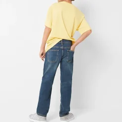 Thereabouts Little & Big Kid Boys Adjustable Waist Stretch Fabric Straight Leg Jean