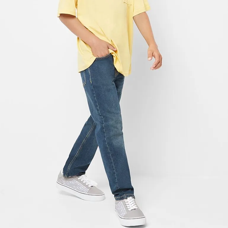 Thereabouts Little & Big Kid Boys Adjustable Waist Stretch Fabric Straight Leg Jean