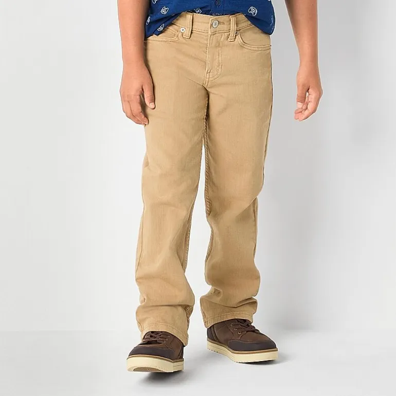 Thereabouts Little & Big Kid Boys Adjustable Waist Stretch Fabric Straight Leg Jean
