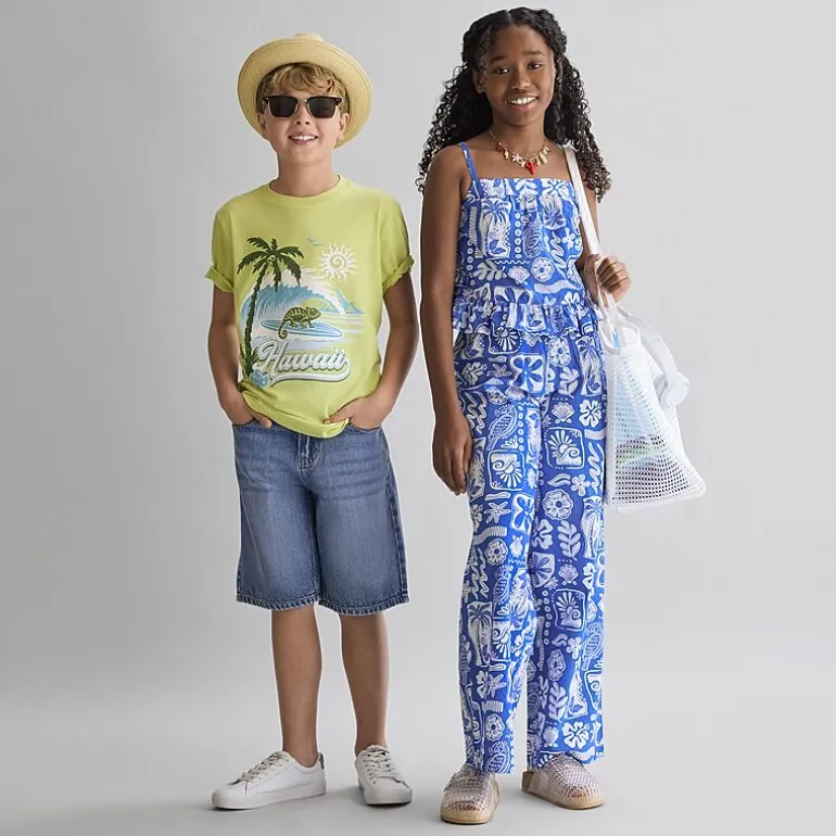 Thereabouts Little & Big Kid Boys Adjustable Waist Denim Short