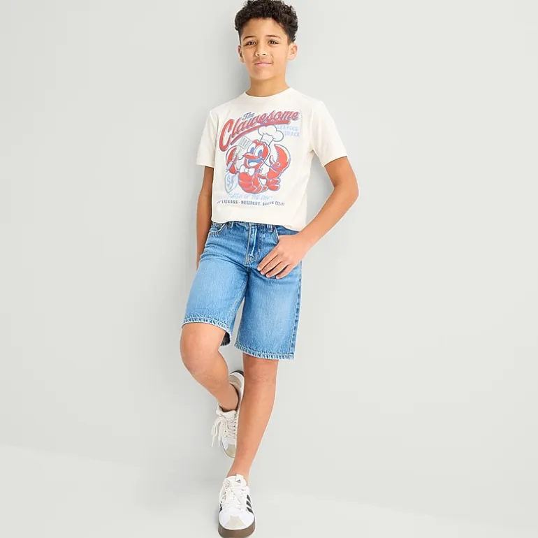 Thereabouts Little & Big Kid Boys Adjustable Waist Denim Short
