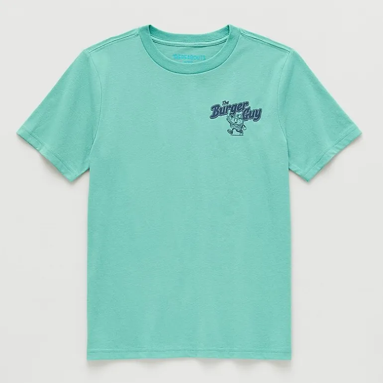 Thereabouts Little & Big Kid Boys Crew Neck Short Sleeve Regular Fit Graphic T-Shirt
