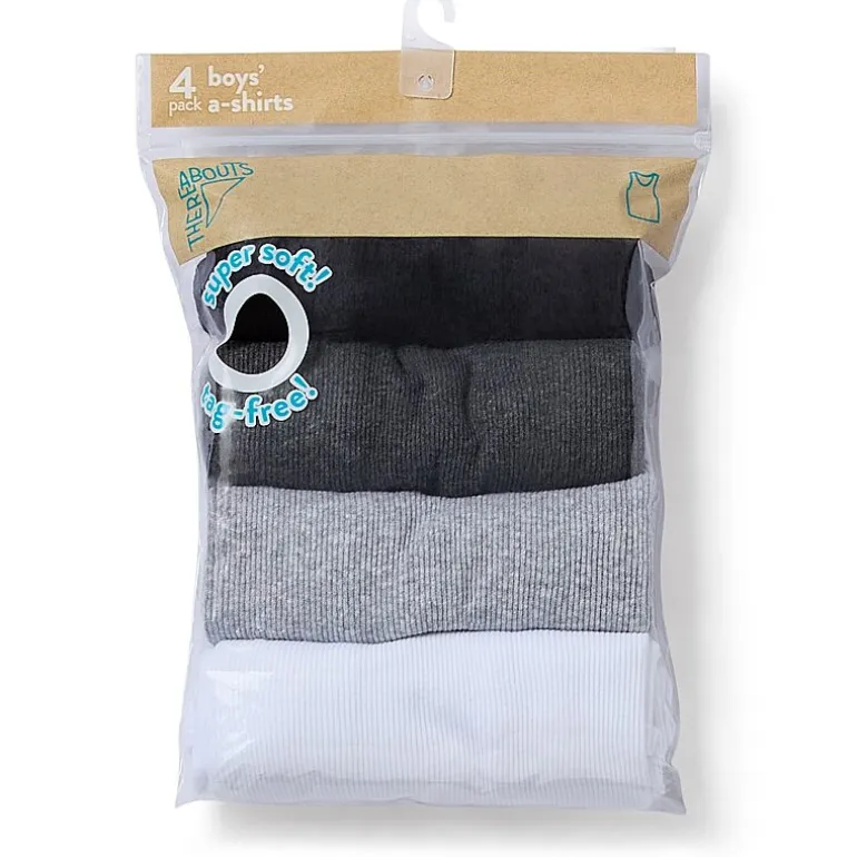 Thereabouts Little & Big Kid Boys Crew Neck Sleeveless 4 Pack Tank