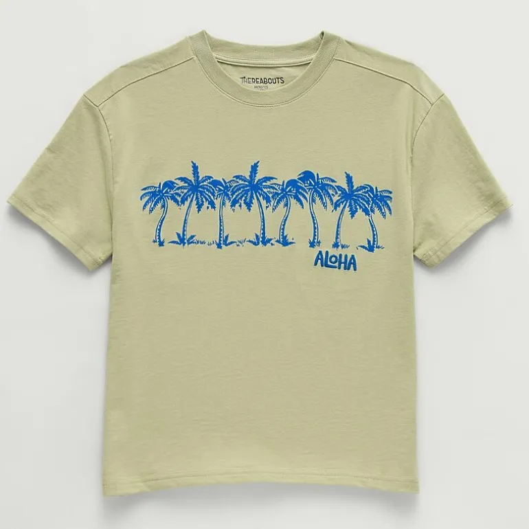 Thereabouts Little & Big Kid Boys Crew Neck Short Sleeve Oversized Graphic T-Shirt