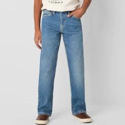 Thereabouts Little & Big Kid Boys Adjustable Waist Stretch Fabric Relaxed Fit Jean