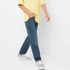 Thereabouts Little & Big Kid Boys Adjustable Waist Stretch Fabric Slim Straight Leg Jean