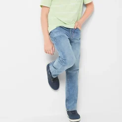 Thereabouts Little & Big Kid Boys Adjustable Waist Stretch Fabric Slim Straight Leg Jean