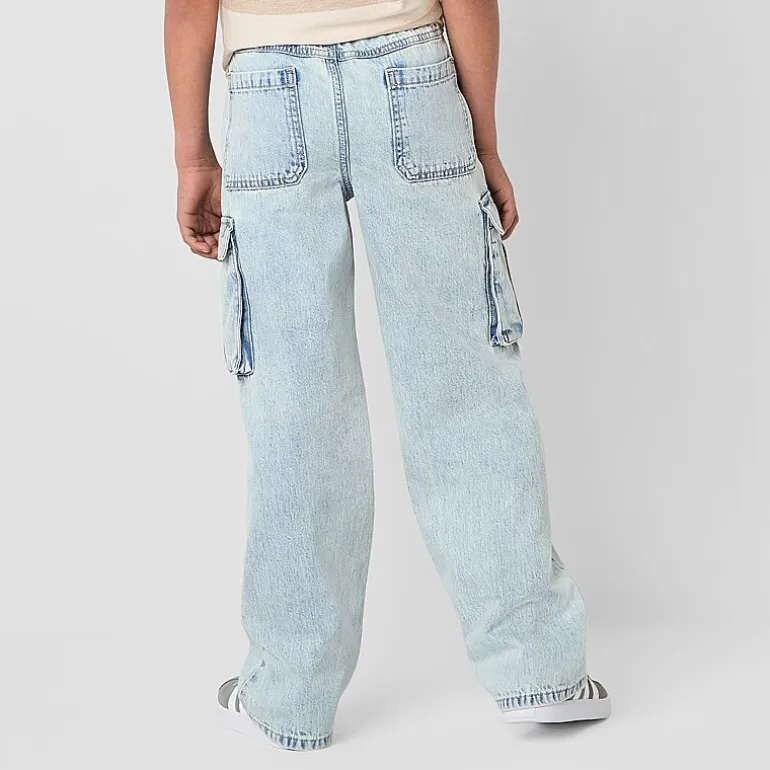Thereabouts Little & Big Kid Boys Adjustable Waist Cargo Loose Fit Jean