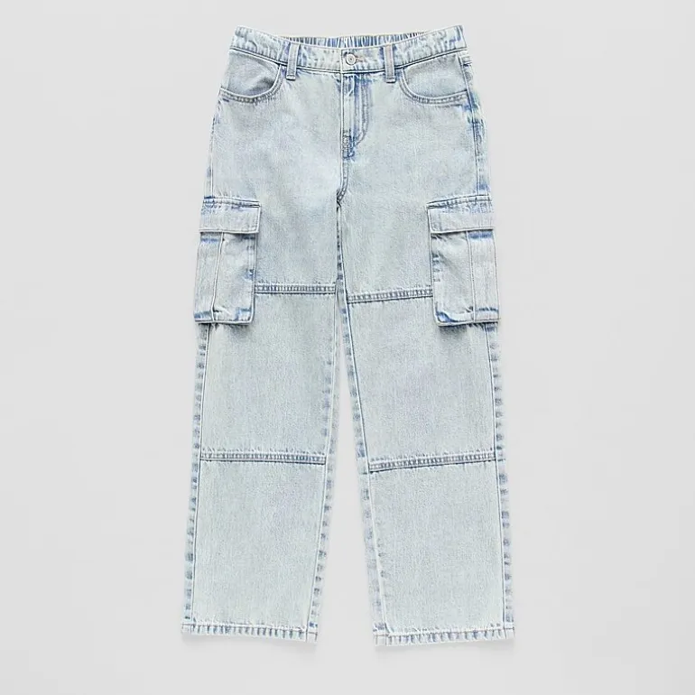 Thereabouts Little & Big Kid Boys Adjustable Waist Cargo Loose Fit Jean