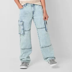 Thereabouts Little & Big Kid Boys Adjustable Waist Cargo Loose Fit Jean