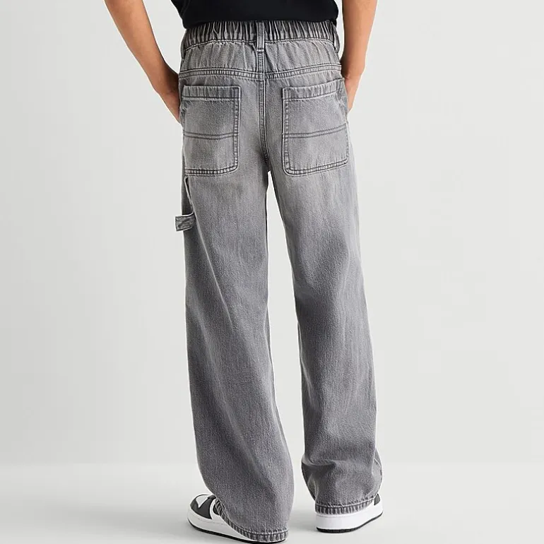 Thereabouts Little & Big Kid Boys Adjustable Waist Workwear Loose Fit Jean
