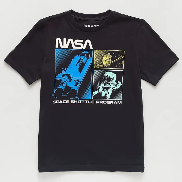 Thereabouts Little & Big Kid Boys Crew Neck Short Sleeve Regular Fit Graphic T-Shirt
