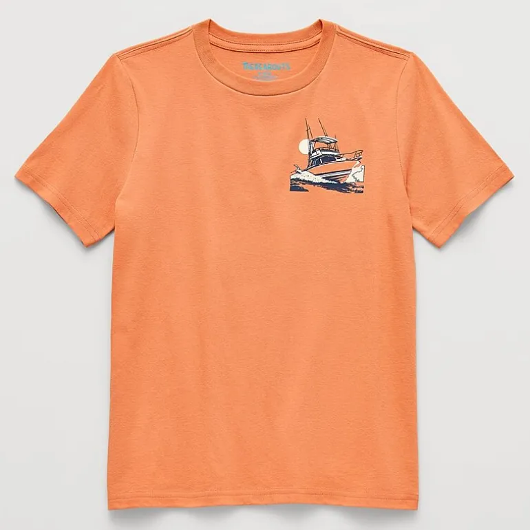 Thereabouts Little & Big Kid Boys Crew Neck Short Sleeve Regular Fit Graphic T-Shirt
