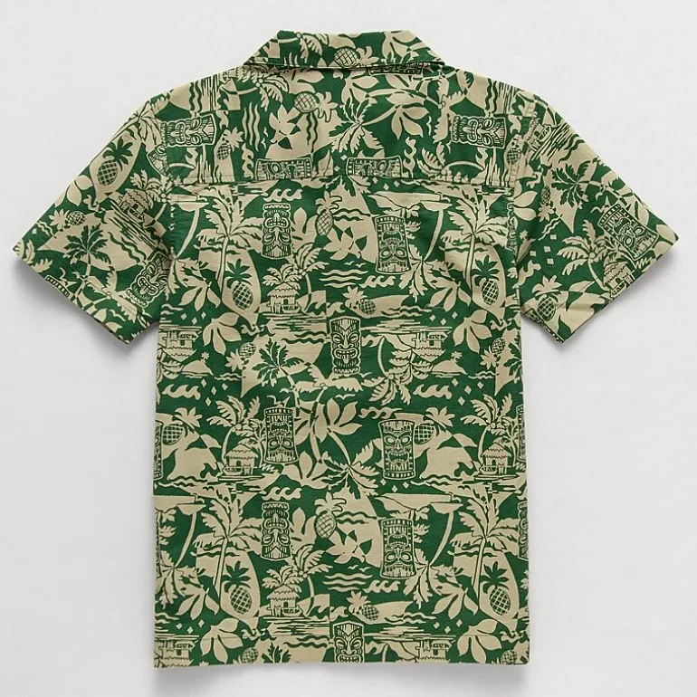 Thereabouts Little & Big Kid Boys Short Sleeve Regular Fit Button-Down Shirt