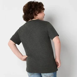 Thereabouts Little & Big Kid Boys Crew Neck Short Sleeve Flag Regular Fit Graphic T-Shirt