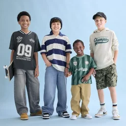 Thereabouts Little & Big Kid Boys Short Sleeve Oversized Polo Shirt