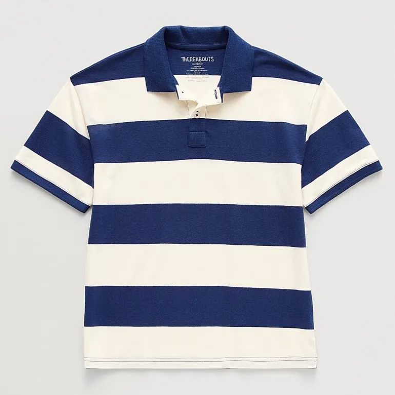 Thereabouts Little & Big Kid Boys Short Sleeve Oversized Polo Shirt