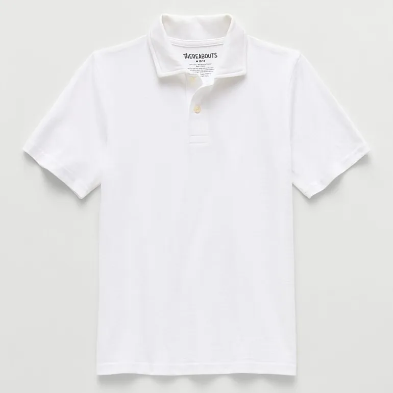 Thereabouts Little & Big Kid Boys Short Sleeve Regular Fit Polo Shirt