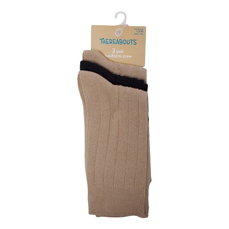 Thereabouts Little & Big Kid Boys 3 Pair Trouser Socks