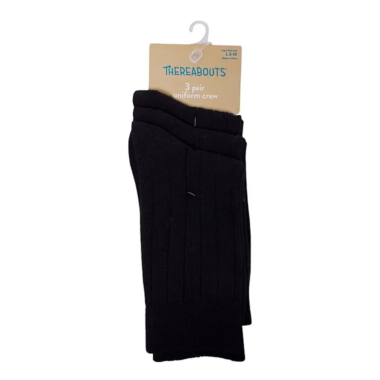 Thereabouts Little & Big Kid Boys 3 Pair Trouser Socks