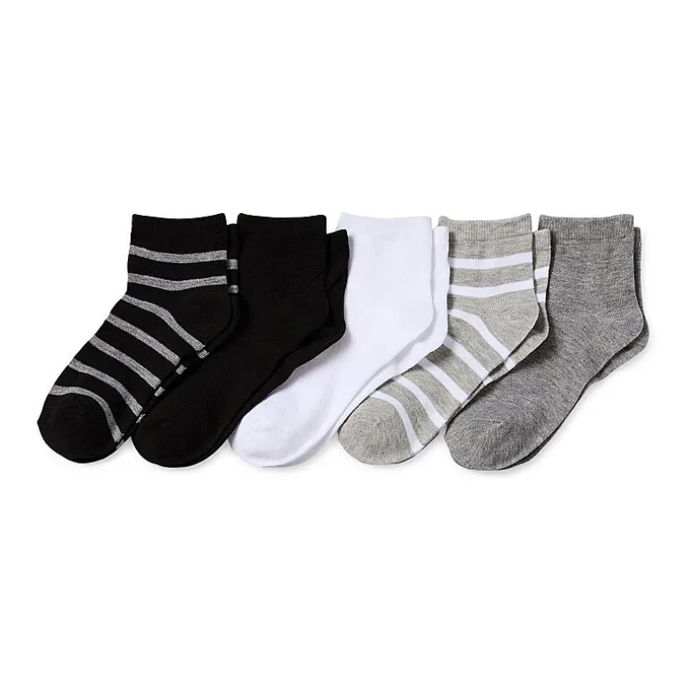Thereabouts Little & Big Kid Boys 10 Pair Quarter Ankle Socks