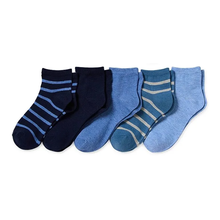 Thereabouts Little & Big Kid Boys 10 Pair Quarter Ankle Socks