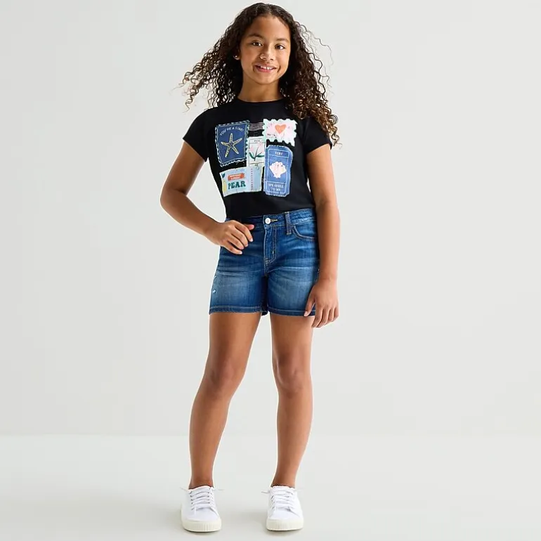 Thereabouts Little & Big Kid Girls Adjustable Waist Denim Short
