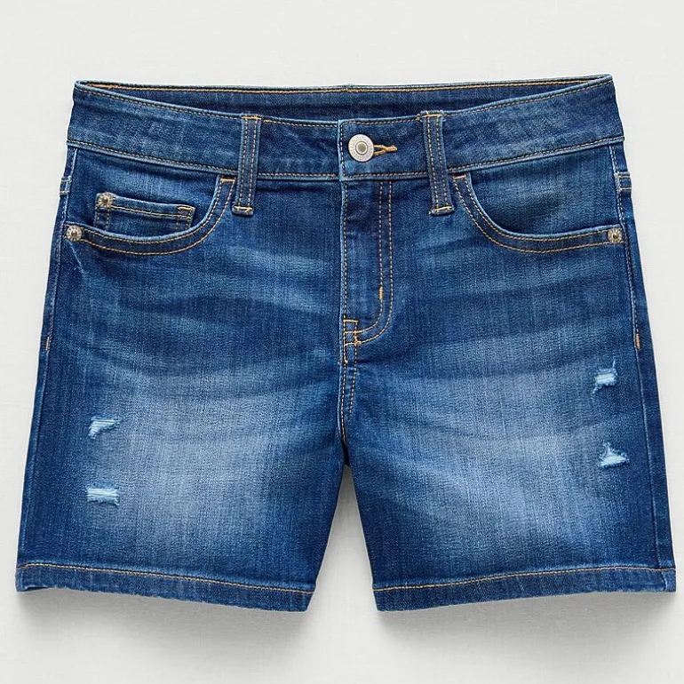 Thereabouts Little & Big Kid Girls Adjustable Waist Denim Short