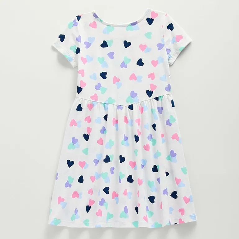 Thereabouts Little & Big Kid Girls Short Sleeve A-Line Dress