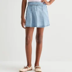 Thereabouts Little & Big Kid Girls High Rise Adjustable Waist Mini Denim Skirt