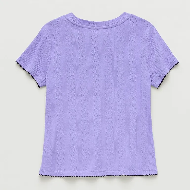 Thereabouts Little & Big Kid Girls Crew Neck Short Sleeve T-Shirt