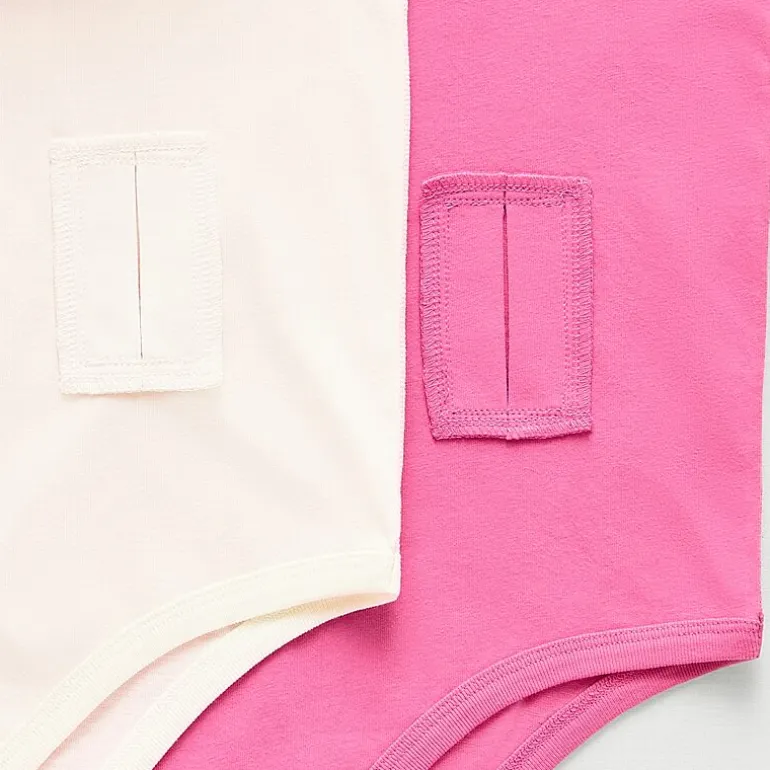 Thereabouts Little & Big Kid Girls Crew Neck Short Sleeve Adaptive 2-pc. Bodysuit