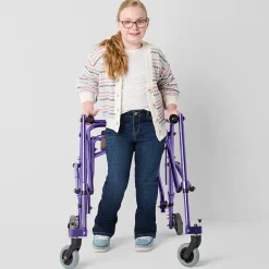 Thereabouts Little & Big Kid Girls Easy-on + Easy-off Round Neck Adaptive Long Sleeve Sweatshirt