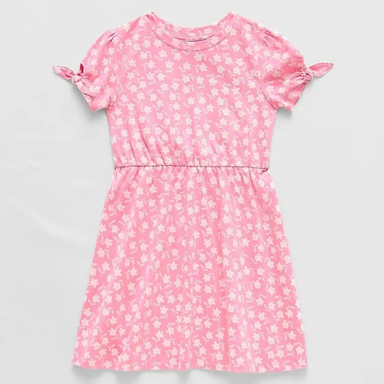 Thereabouts Little & Big Kid Girls Short Sleeve A-Line Dress