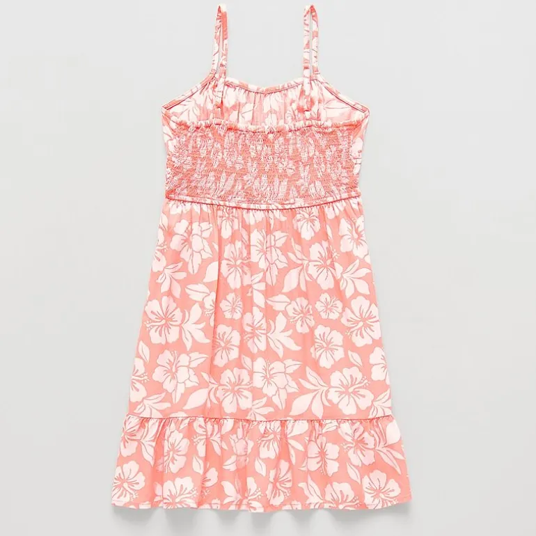 Thereabouts Little & Big Kid Girls Sleeveless Spaghetti Straps A-Line Dress